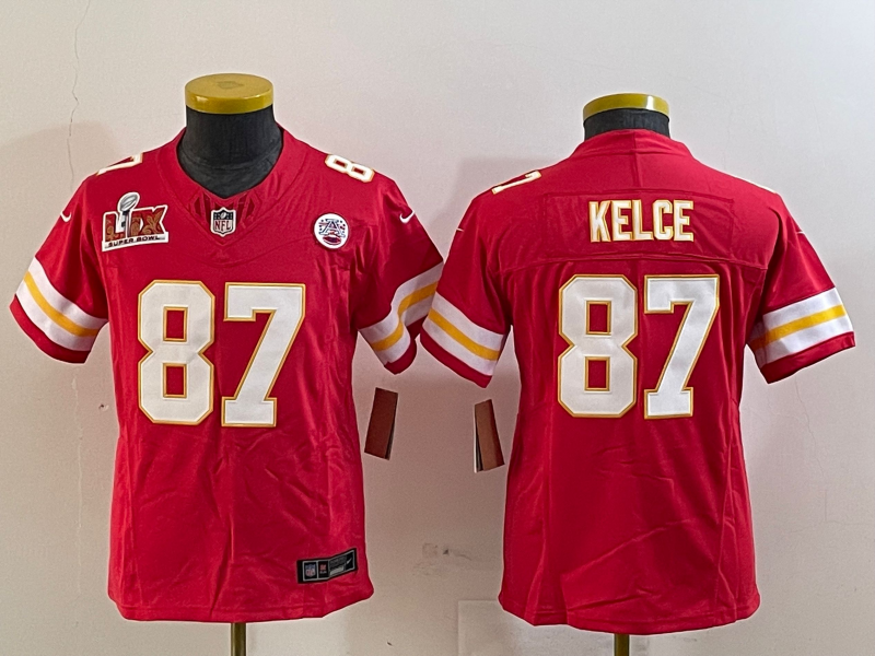 Youth 2025 Kansas City Chiefs 87 Kelce red Nike NFL jersey style 6